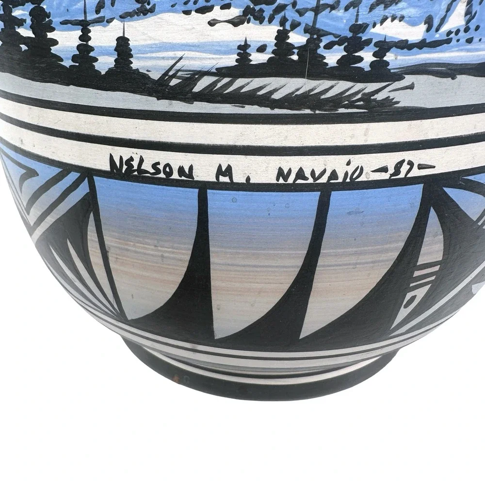 Nelson M. Navajo hand painted
